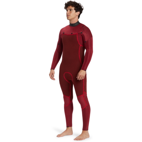 2025 Quiksilver Da Uomo Everyday Sessions 3/2mm Chest Zip Muta EQYW103202 - Thyme